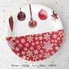 Red Christmas Ball Party Disposable Tableware Set Forks Knives Spoons Cups For Party Supplies