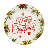 Custom Christmas Eco Friendly Biodegradable Compostable Plates Disposable Paper Pulp Plates