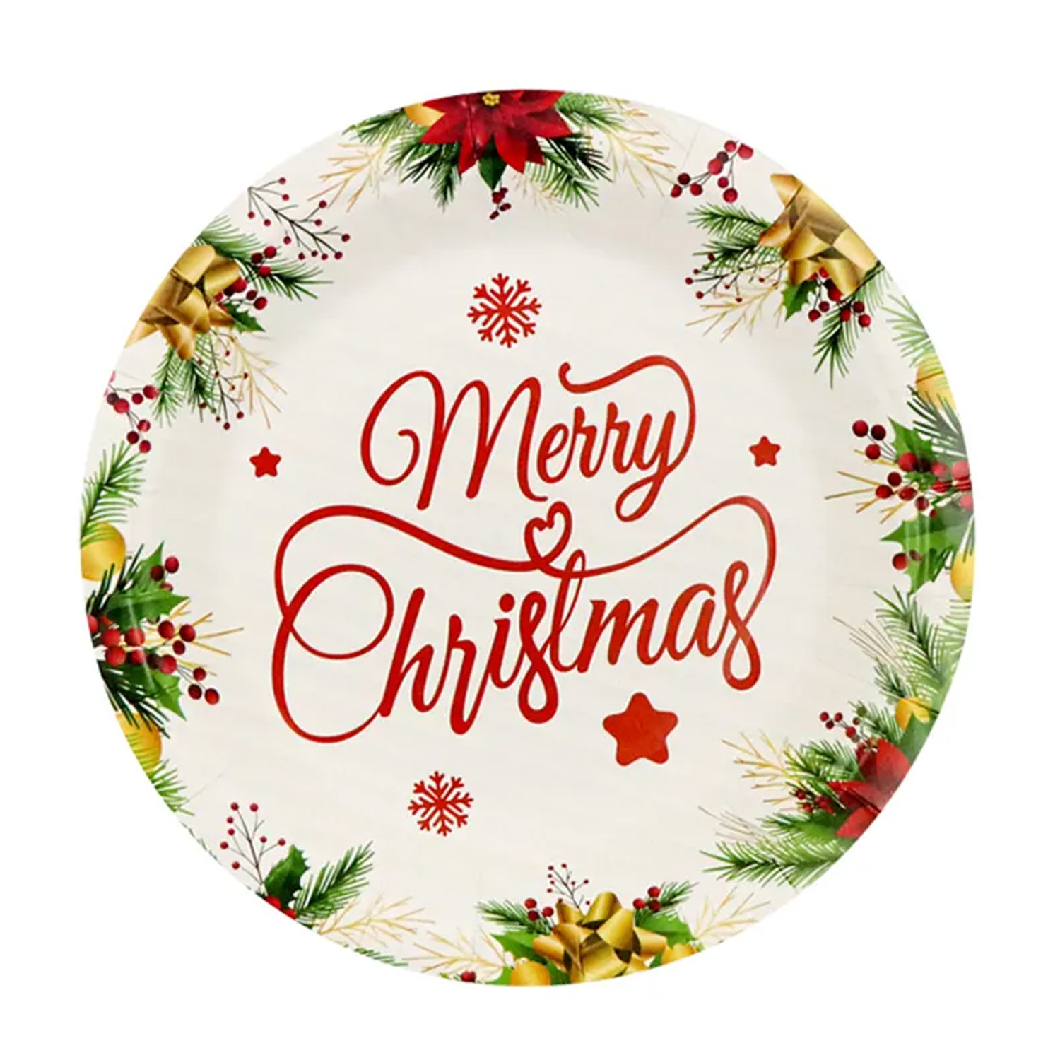 Custom Christmas Eco Friendly Biodegradable Compostable Plates Disposable Paper Pulp Plates