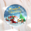 Merry Christmas Paper Plate Tableware Supplies Disposable Christmas Party Plates Dinnerware for Holiday New Year