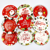 Custom Christmas Eco Friendly Biodegradable Compostable Plates Disposable Paper Pulp Plates