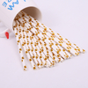 Environmentally Friendly Biodegradable Paper Straw Hot Gold Stamping Dot Paper Straw Party Decoration Paper Straw