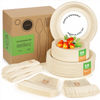 High Quality Biodegradable Disposable Restaurant Sugarcane Plates 9 Inch Dishes Paper Plates and Cups 