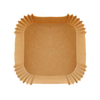Rectangles Shape Non-Stick Air Fryer Paper Liners Oil-Proof and Water-Resistant Paper for Air Frying and Baking