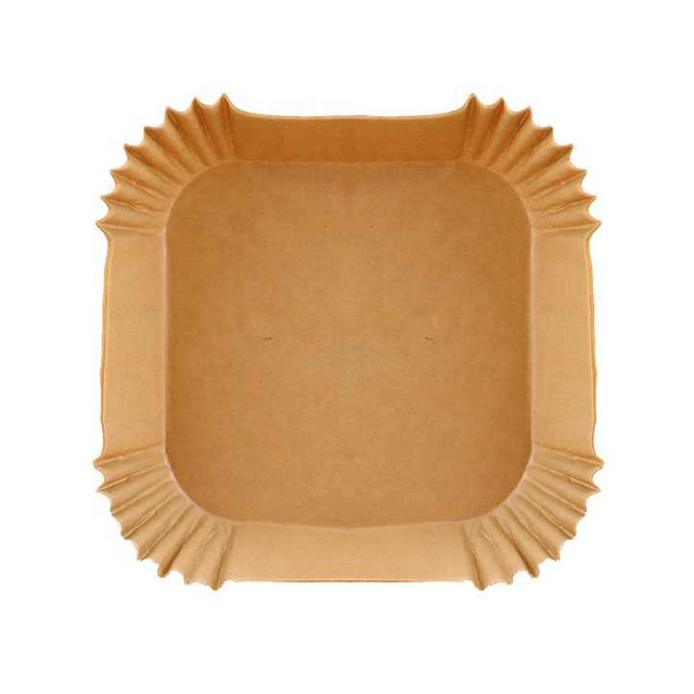 Rectangles Shape Non-Stick Air Fryer Paper Liners Oil-Proof and Water-Resistant Paper for Air Frying and Baking