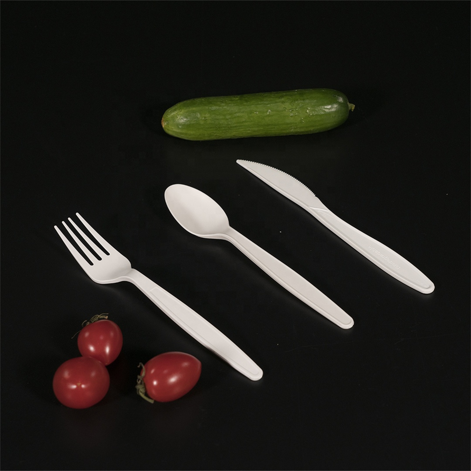 Eco - Friendly Biodegradable Corn Starch Based Disposable Spoons Cutlery