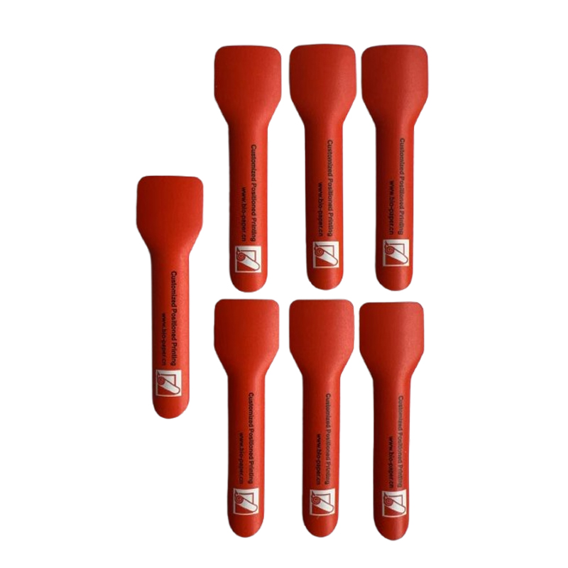 Customized disposable eco-friendly tableware, paper desserts, ice cream spoons