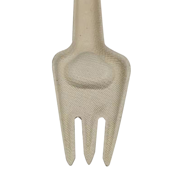 Disposable Biodegradable White Sugarcane Cutlery Custom Bagasse Forks for Food