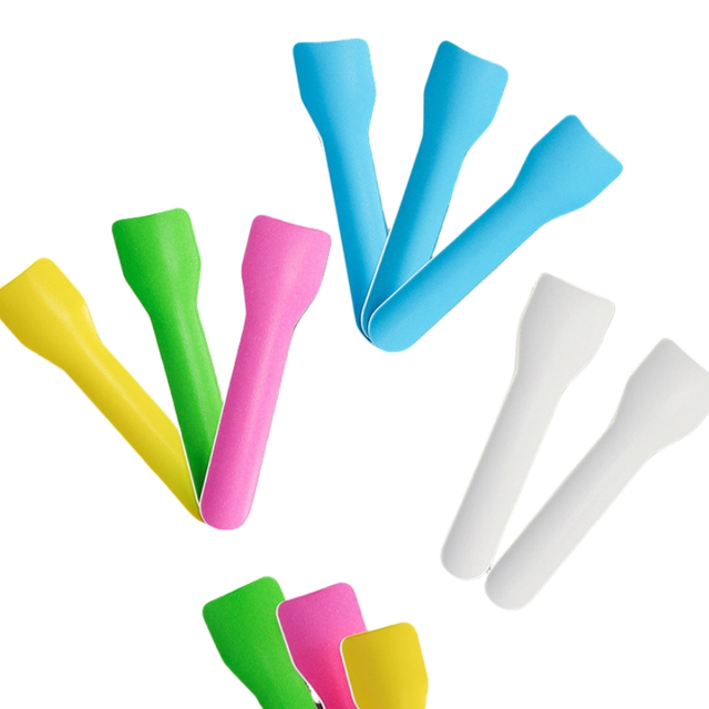 Disposable Smooth Surface Biodegradable Ice Cream Paper Spoon Biodegradable Eco Friendly Paper Cutlery Paper Scoop