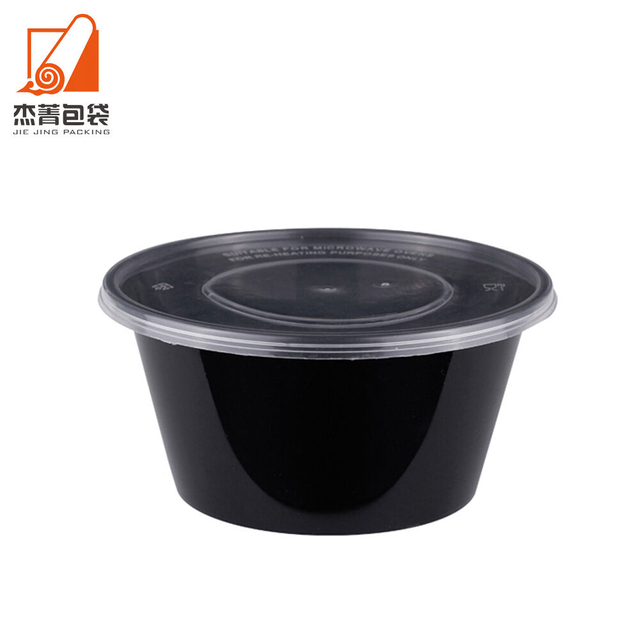 Modern Design Disposable 800ml Salad Noodle Soup Bowl with Lid Microwavable Convenient Take Away Daily Food Container
