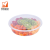 Lunch Box Lid Round Plastic Storage Boxes Disposable Transparent Food Packaging Plastic Box Lid