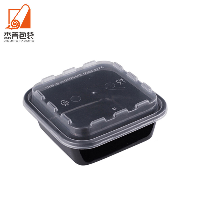 Wholesale Plastic Food Grade Container Bento Packaging Take Away Disposable square Lunch Box
