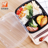 Disposable clear Plastic Box Rectangle Container with Lids Fast Food & Take Away Food Packaging for Snacks Jellies Cakes