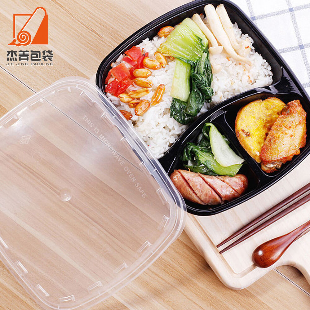 Disposable clear Plastic Box Rectangle Container with Lids Fast Food & Take Away Food Packaging for Snacks Jellies Cakes
