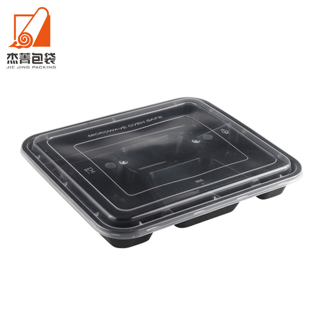 Five-compartment Disposable Delivery Food Containers American Styles Fast Food Box Plastic Lunch Box