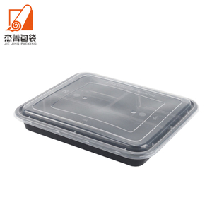Hot Sale Container 3 Compartments Rectangular Food Containers restaurant Food Container Microwave Oven Container