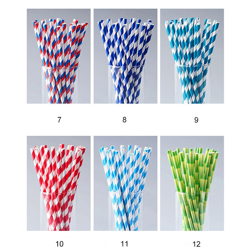 Strength factory Paper straw Creative custom colored disposable drink paper straws