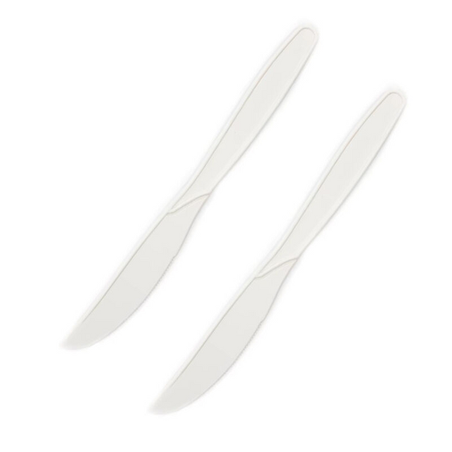 Factory Plant Based Plastic Eco Friendly Cornstarch Cutlery Biodegradable Compostable Knife