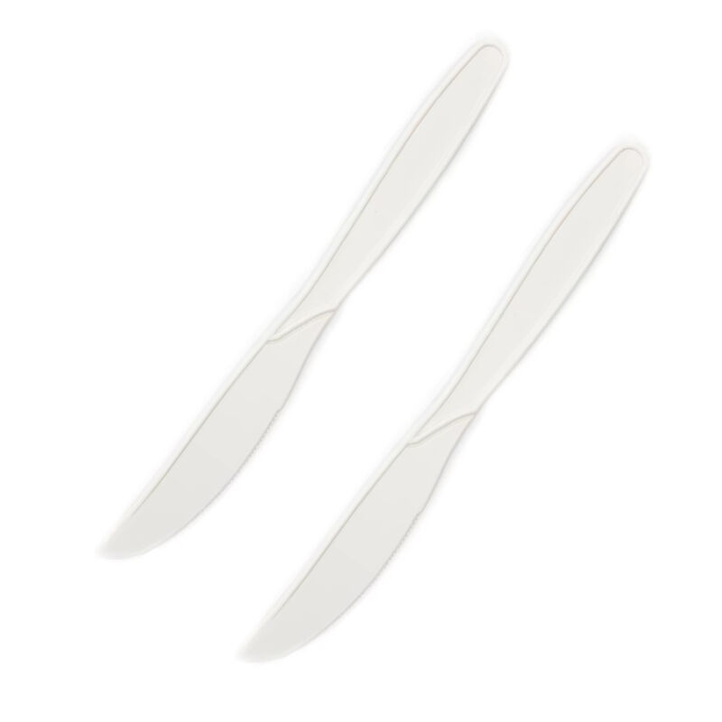 Factory Plant Based Plastic Eco Friendly Cornstarch Cutlery Biodegradable Compostable Knife