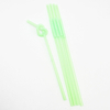 Flexible Disposable Plastic Drinking Straws Long Colorful Disposable Bendy Party Fancy neon green Straws