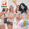 Flexible Wedding Engagement Bridal Shower Gourd Shape Straws Party Supplies Decorations Reusable Colored Bride Straws