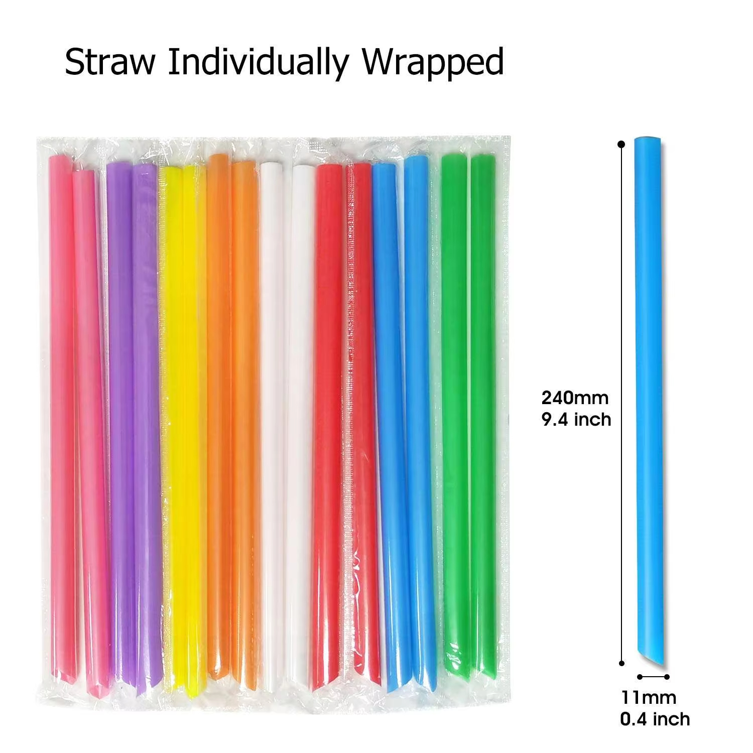 Wholesale colorful Biodegradable Compostable PLA straw