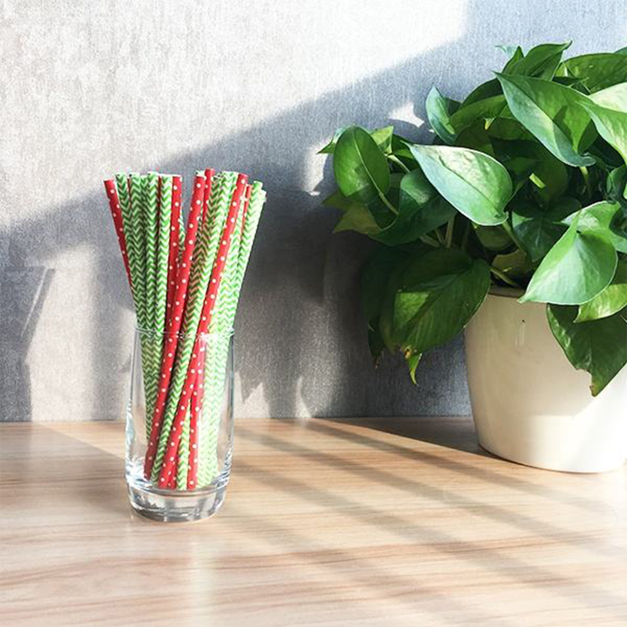 Factory direct sales activities to promote prices Drink straw Paper straw Different color striped paper drinking straw paper straw
