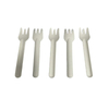 Environmentally friendly disposable biodegradable tableware set pulp fruit fork steak knife soup spoon party dining