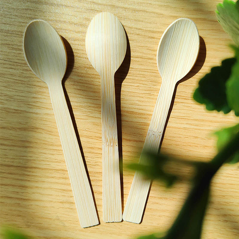 Biodegradable Disposable Eco Friendly Bamboo Fork Spoon Knife Bamboo Cutlery