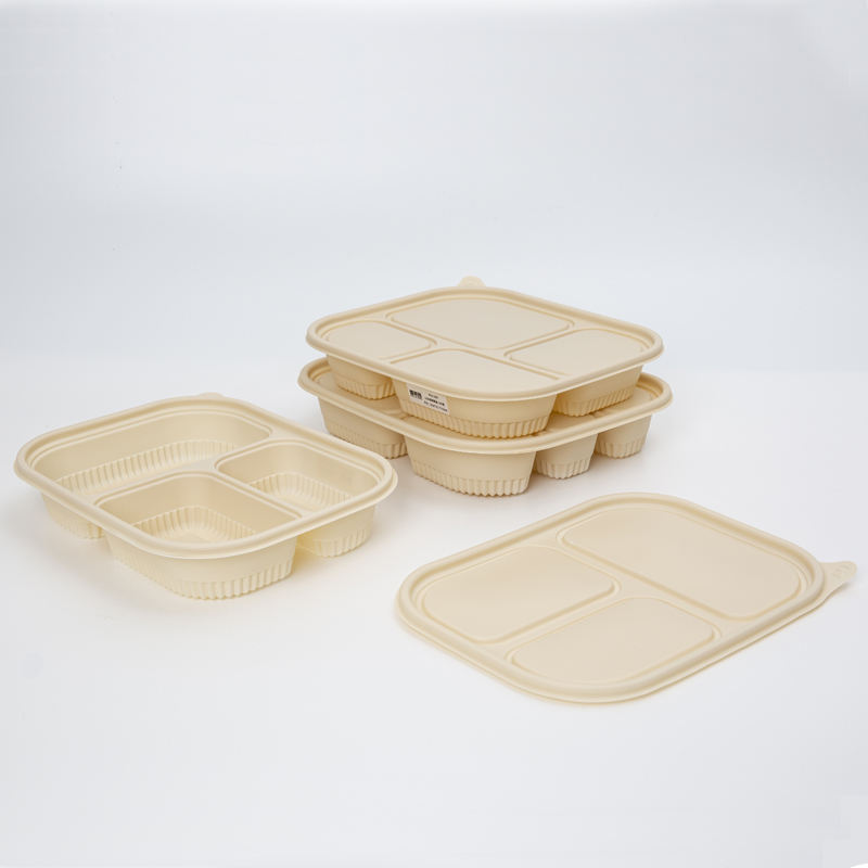 Promotional disposable restaurant takeaway food Container Corn Starch Lunch Box