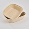 Biodegradable Disposable Environmentally-friendly Takeaway Pulp Food Box Containers with Lid