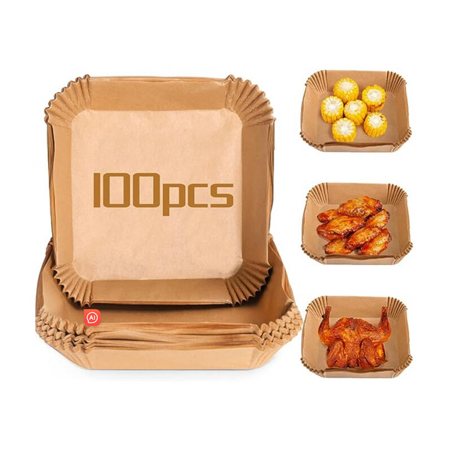 Air Fryer Disposable Paper Liners Non-Stick Oil-Proof Air Fryer Pad Paper