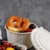 500ML Eco-Friendly Food Delivery Container Food Packaging Portable Dessert Noodle Bowl Take Out Disposable Soup Bowl