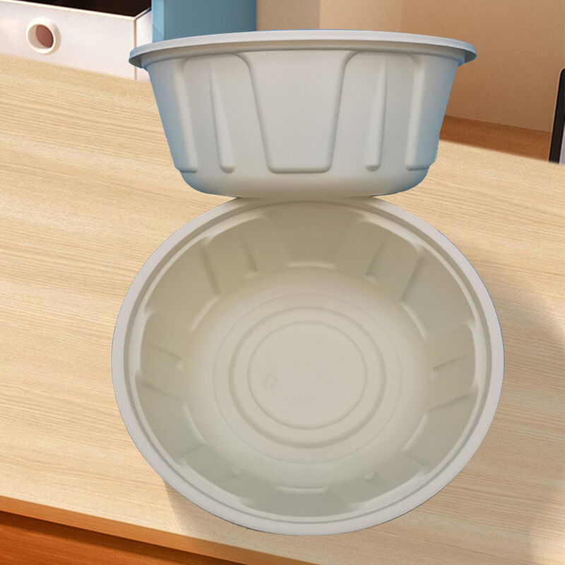350 Ml Bio Based Cornstarch Heat Delivery Packing Dessert Rice To Go Food Container Disposable Plastic Takeaway Bowl