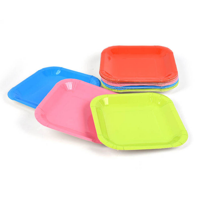 OEM ECO friendly printing disposable paper plate for birthday party decorative