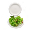 Factory Supply 175ml Biodegradable Unbreakable Round Party Pizza Dish Tray Disposable Corn Starch Plate