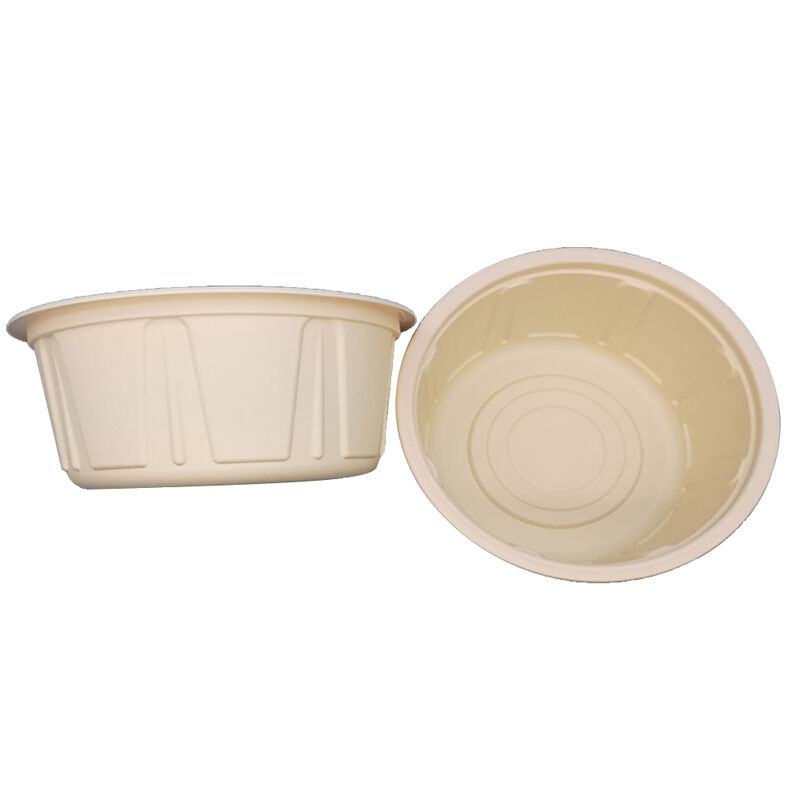 Wholesale 1500ml Eco Friendly Cornstarch Take Away Disposable Microwave Safe Soup Bowl