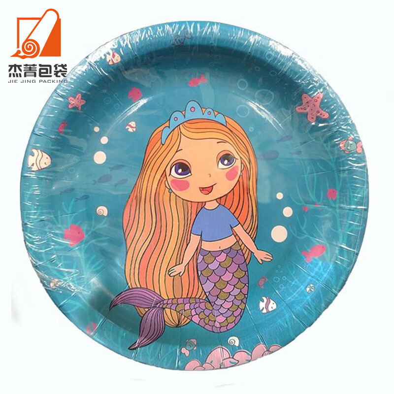 Best selling Paper plates Environmentally friendly disposable color printing paper plate
