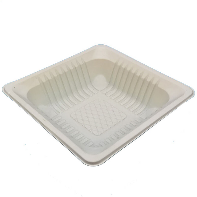 150ml Biodegradable Eco friendly White Cornstarch Compostable Storage Food Tray