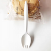 Custom Accepted Wholesale Eco Friendly Biodegradable Cutlery Disposable Cornstarch Spoon Spork