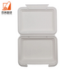 Compostable dishware take away food container for restaurant, restaurant take away boxes, 9*6 inch bagasse lunchbox