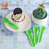 Sustainable Rainbow Disposable Paper Tableware: Colorful Assorted Cake Dessert Spoons Ice Cream Spoons