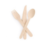 Biodegradable disposable wooden bulk birch wood spoon / forks / knives cutlery set