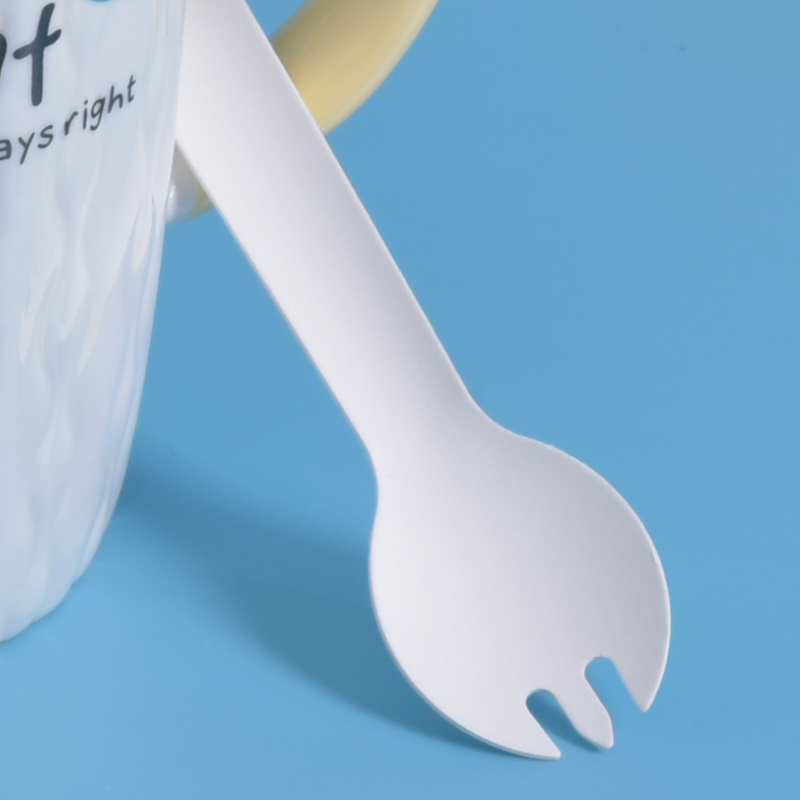 Biodegradable Sugarcane Bagasse Paper Disposable Mini Cutlery Fiber Pulp Fork Knife Spoon