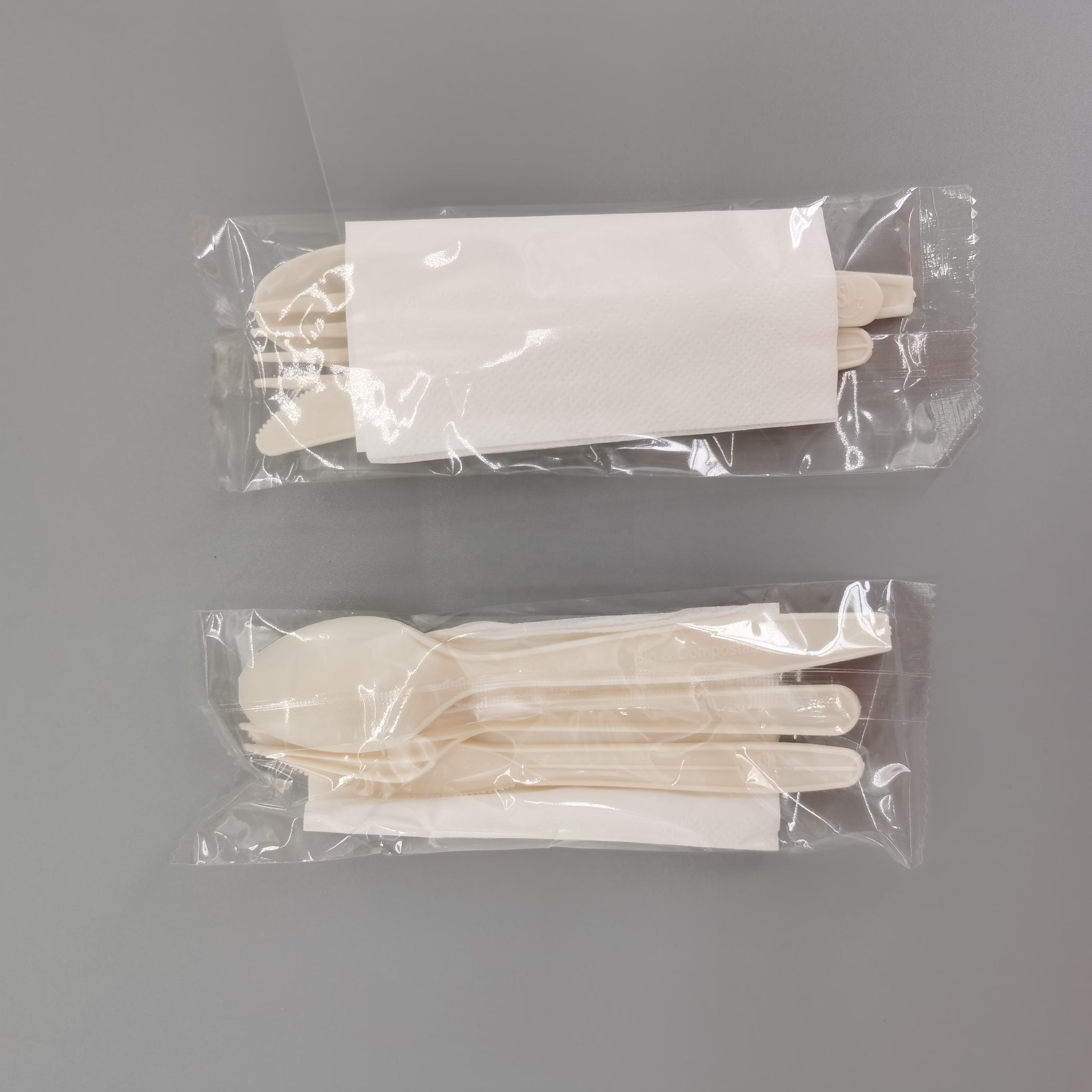Wholesale Convenient Environment Friendly Corn Starch 8 Inch Disposable Takeaway Fork With Good Quality Tableware