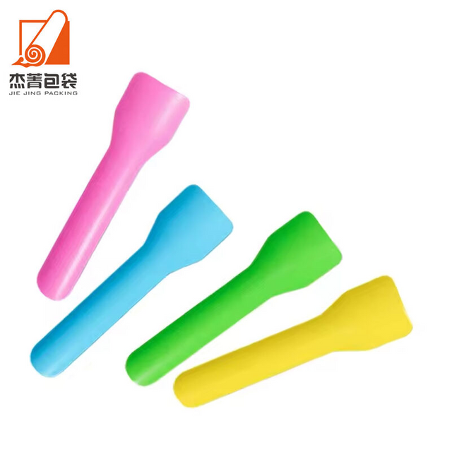 Custom Cpla Small Jelly Spoon Biodegradable Colored Spoon For Ice Cream Compostable Small Yogurt Spoon