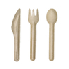 Eco friendly disposable sugarcane bagasse cutlery set biodegradable paper bagasse dinner knife fork spoon cutlery tableware