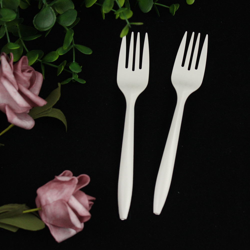 Einweg 150mm PP Gabel Hoch leistungs biologisch abbaubares Plastik besteck Umwelt freundliches Geschirr für Camping Food Restaurants