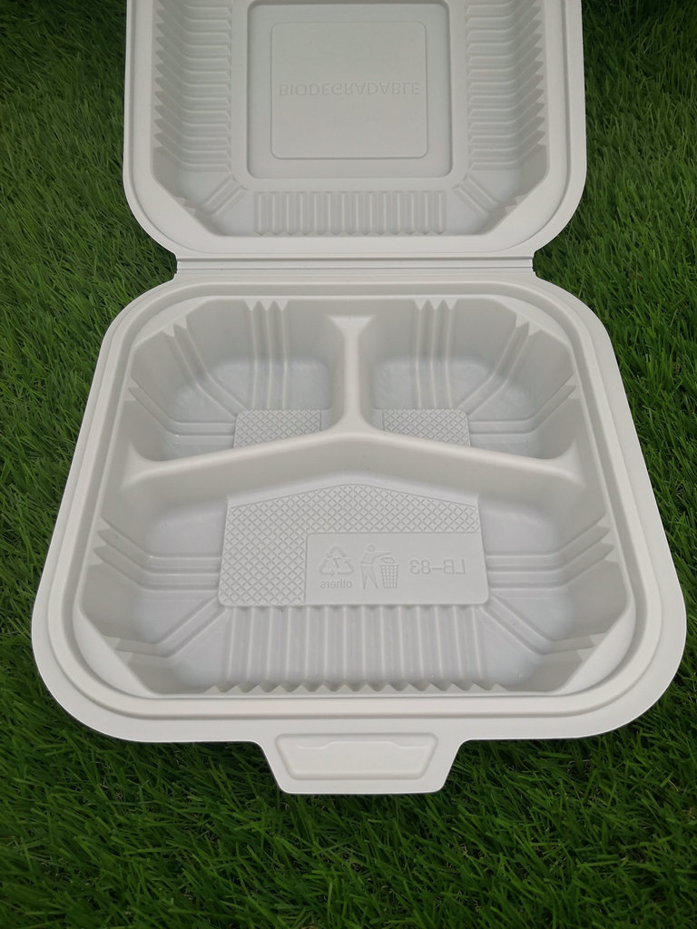 Einweg abbaubare umweltfreundliche 9-zoll-box aus Maisstärke Lebensmittel