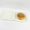Einweg biologisch abbaubare umweltfreundliche Clamshell-box aus Maisstärke Lebensmittel Presse-Stil 8 × 5 Zoll Lunch-Lebensmittelbehälter